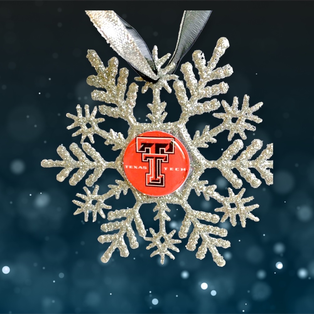 TTU Texas Tech RED RAIDERS Handmade Snowflake *NEW*